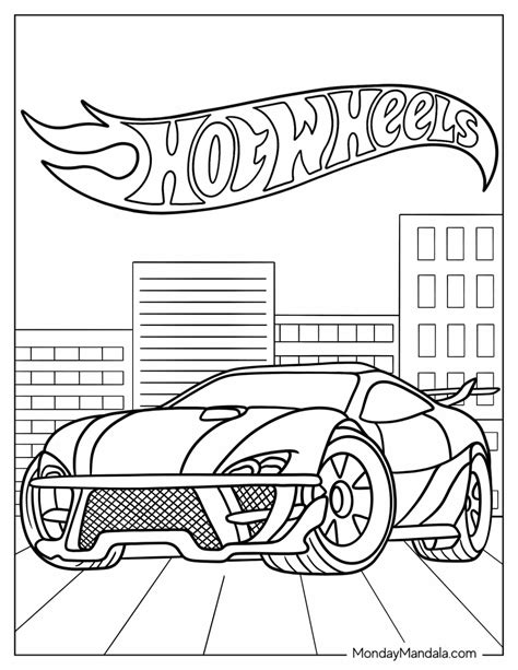 58 Hot Wheels Coloring Pages